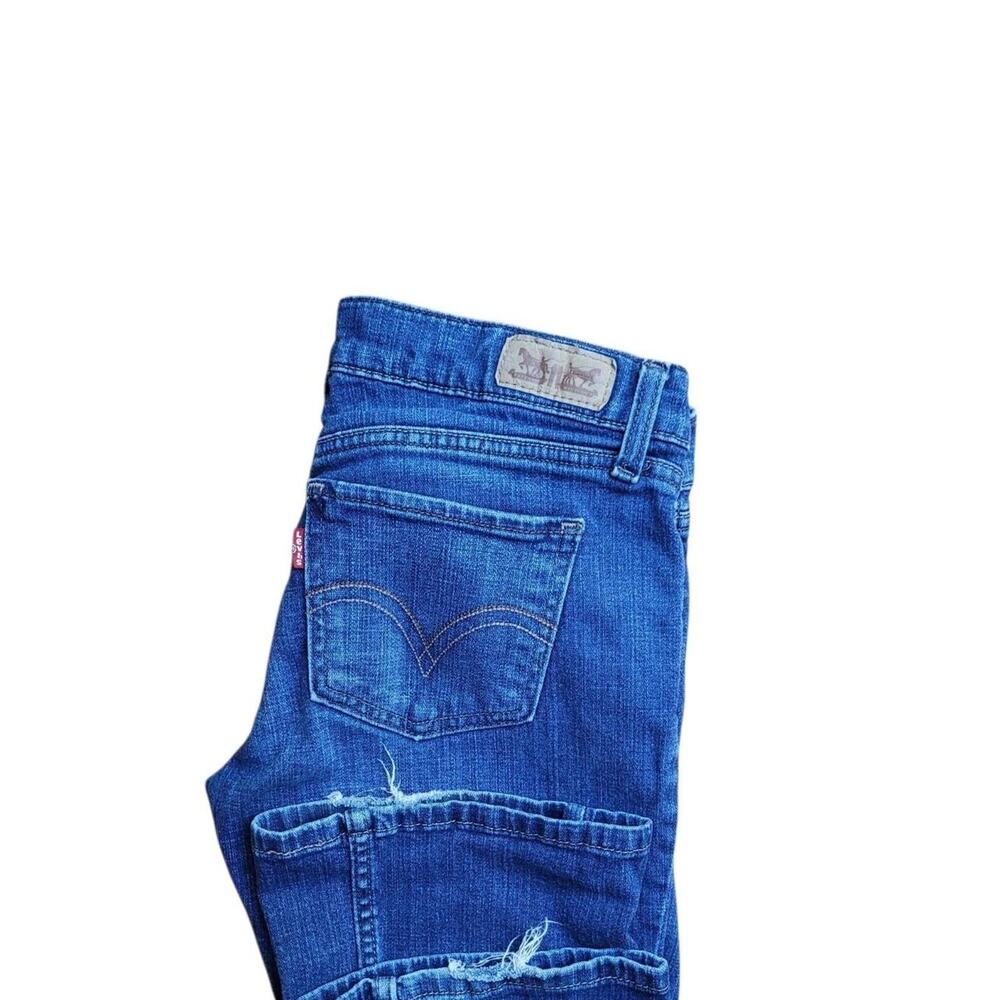 Levi's 524 Too Superlow Bootcut Blue Jeans Size 28x34 7L